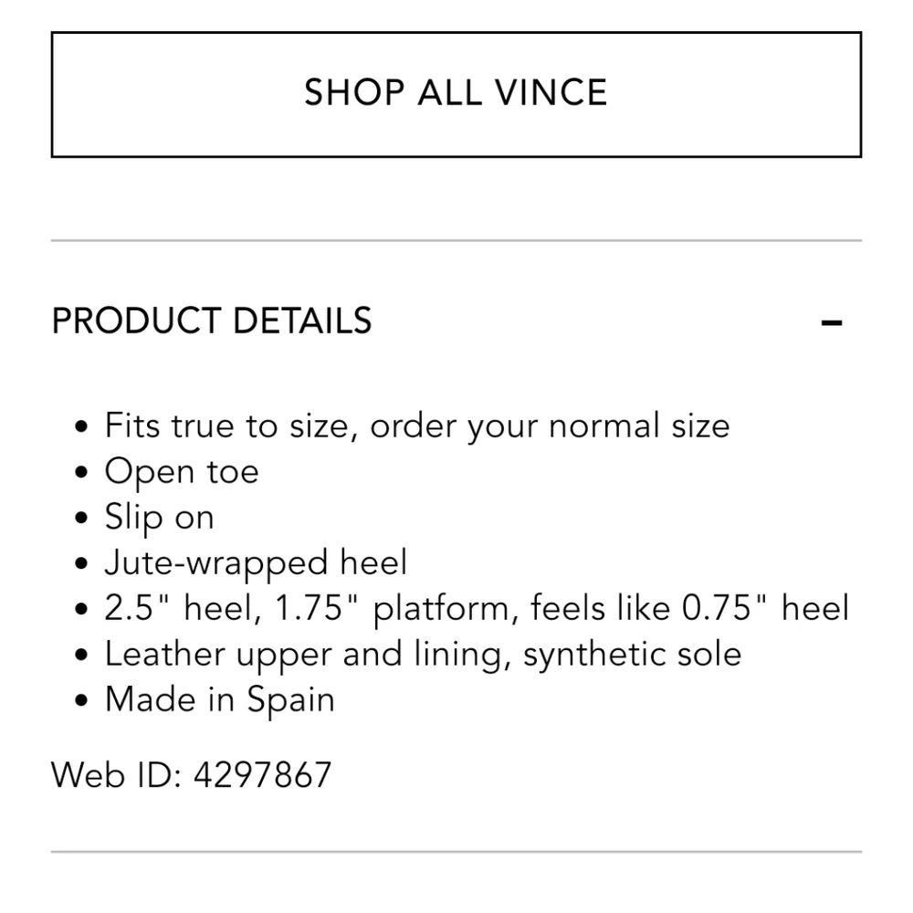 Vince nwt new